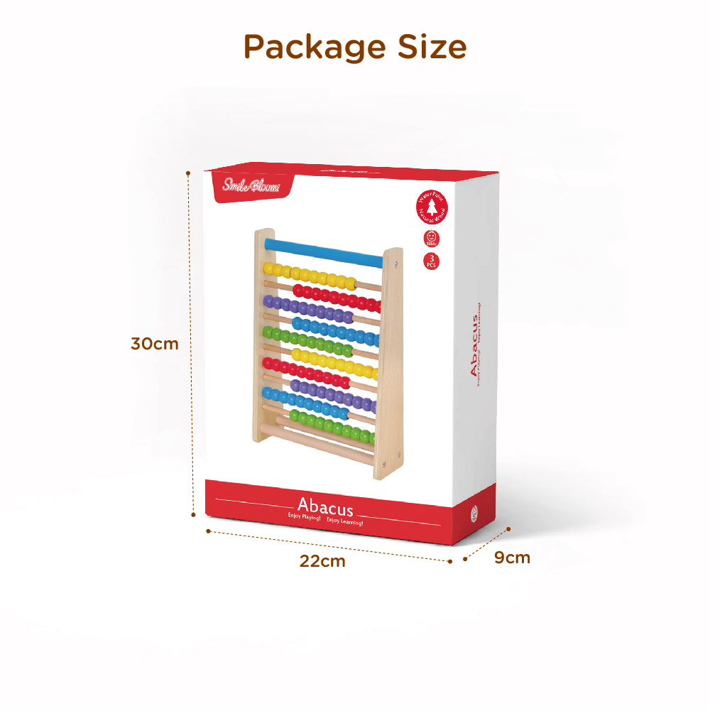 Customized traditional mathematics toy counting education classic wooden beads abacus - Image 5