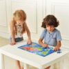 Geography knowledge kids jigsaw toy wooden wood puzzle world map for kids