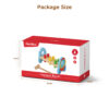 New Arrival Baby Wooden Rocket Shape Hammer Toy For Kids