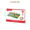 Children large wood lacing beads toys string beads wooden toys
