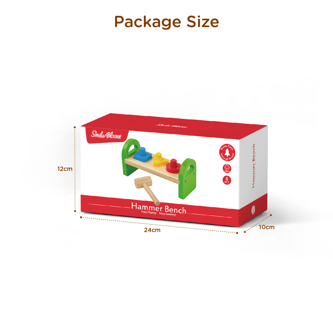 Classical Hot Sell Wood Mini Wooden Hammer Toys - Image 4