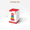 Wooden rainbow stacking toy Montessori classic education