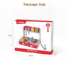Children's wooden play house 26 pcs little chef barbecue set grill toy kitchen pretend play bbq