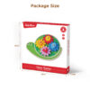 New Fancy Design Safe and Eco-friendly Tortoise Shape Gears and Balls Wooden Toy