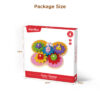 Hot Sell Educational Shape Learning Butterfly Shaped Wooden Gear Toy Busy Board