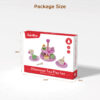 Simulation game toy girls role kitchen accessories play afternoon tea party toy wood kids tea set
