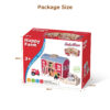 Educational baby wooden farm house toy 1:12 wooden diy miniature dollhouse