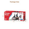 Hot selling wooden unisex early learning plywood models sun pirate ship toy for kids
