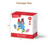 Oem educational pretend play colorful montessori preschool learning toy wooden ice cream set for kids