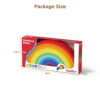 Macaron 12 piece sets EN71 montessori educational toys wooden block stacker toy wood rainbow