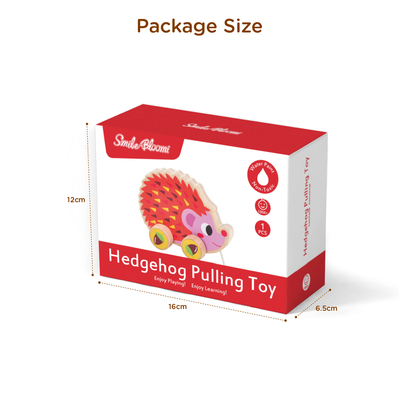 Montessori Toys Animal Shape wooden Pull Along Toy - Image 4