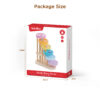 Educational toys popular trend early learning step shape colorful MDF pine wood ball game