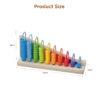 Children Educational  Intelligent Learning Baby Montessori Beads Math Counting Wooden Abacus Toy for Kids