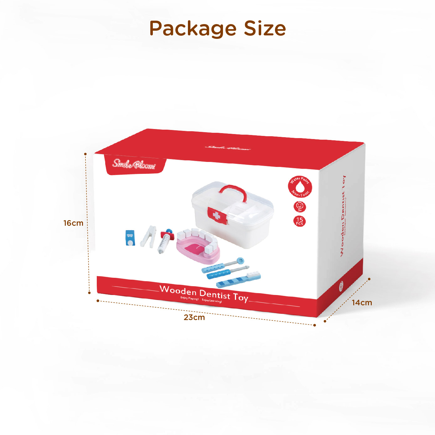 Educational Dentist Role Play doctor Kits kids wooden medical doctor toy set pretend play - Image 5