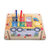 Eco Recycling Customizable Magnetic Children's Montessori Educational Wooden Toy Bead Maze Labyrinth Board Game
