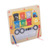Eco Recycling Customizable Magnetic Children's Montessori Educational Wooden Toy Bead Maze Labyrinth Board Game