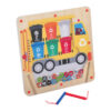 Eco Recycling Customizable Magnetic Children's Montessori Educational Wooden Toy Bead Maze Labyrinth Board Game