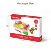 Manufacturers kitchen pretend play food cooking game cutting fruits wood cut toy  for children