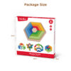 whole sale large madala educational new design wooden rainbow puzzle for kids
