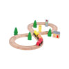 kids natural high quality educational wooden railway toy train set