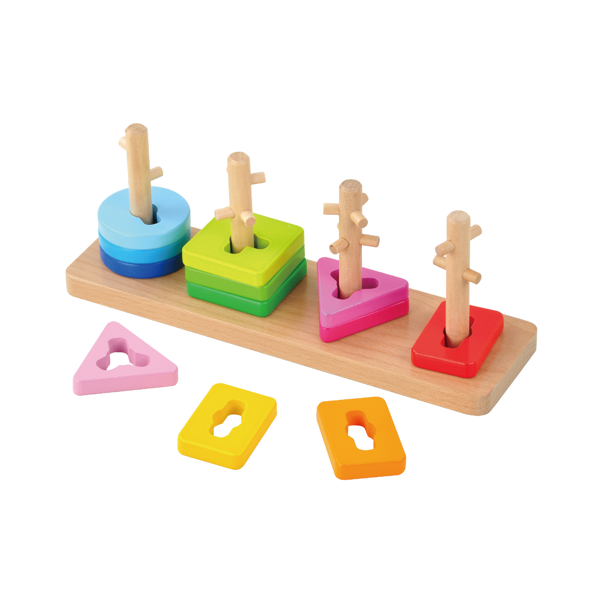 Custom Safety Size Kinderspielzeug Educational Shapes Sorting Game Wood Toys Wooden Shape Black For Kids Montessori