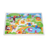 Large Size Wooden Animal Zoo Peg Puzzle In Toys