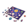 Montessori Educational Wooden Intelligent Wood Space Theme Shaped Peg Puzzle Toy