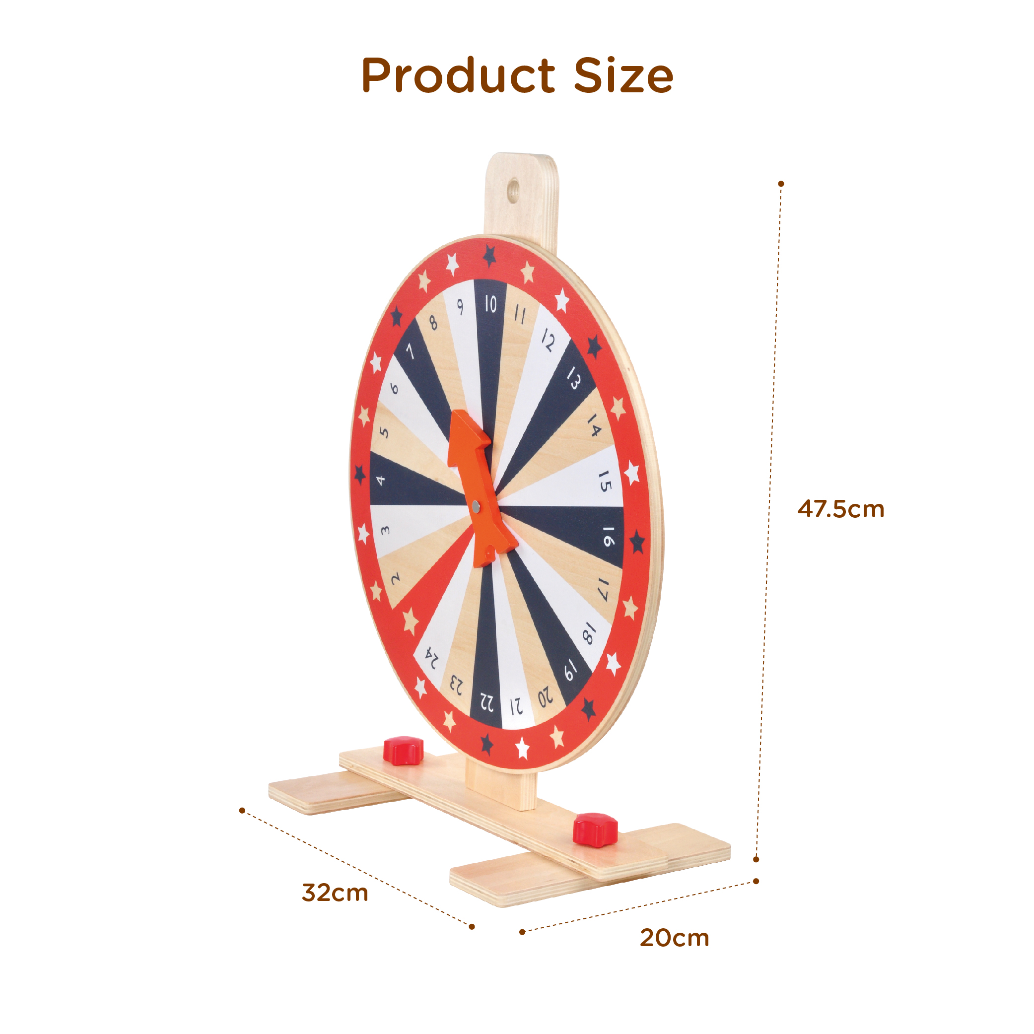Wooden Digital Turntable Clock Addition and Subtraction Math Toys - Image 4