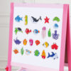 Magnet Pasted Paper Montessori Wood Magnetic Fishing 3D puzzle Marine Fi