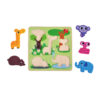Amazon hot sale DIY preschool education children rompecabezas toys toddler 3d sublimation kids animals wooden puzzle wood