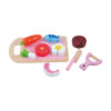 Kitchen 16pcs magic wooden cutting fruit and vegetable set kids toys pretend play felt food