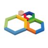 whole sale large madala educational new design wooden rainbow puzzle for kids