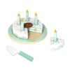 Hot Sell Wooden Strawberry Pin Sweet Dessert Set Pretend Food Toy Birthday Cutting Wood Cake Toy