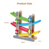 Montessori natural preschool educational track ramp racer games racing wooden toy car for kids