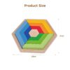 whole sale large madala educational new design wooden rainbow puzzle for kids