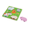 Educational custom wooden animal shaped 3D jigsaw puzzle kids cartoon toy wooden animal puzzle