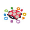 Water paint safely ladybug shaped rotating top game wooden gear toys