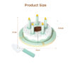 Hot Sell Wooden Strawberry Pin Sweet Dessert Set Pretend Food Toy Birthday Cutting Wood Cake Toy