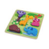 Amazon hot sale DIY preschool education children rompecabezas toys toddler 3d sublimation kids animals wooden puzzle wood