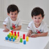 Classic Wooden Montessori Educational Montessorri Wooden Blocks Toy Set