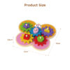 Hot Sell Educational Shape Learning Butterfly Shaped Wooden Gear Toy Busy Board