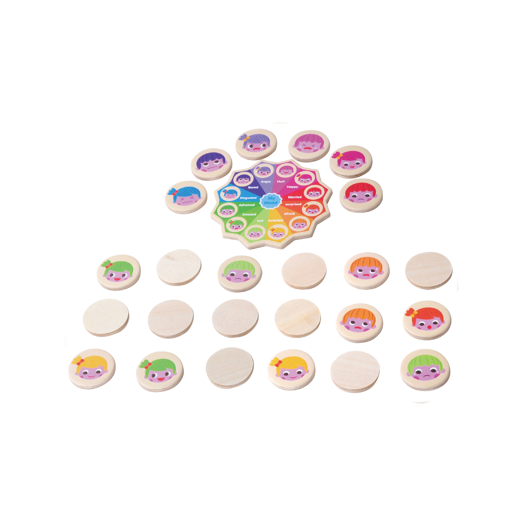 Educational montessori matching brain wooden memory game for children logic thinking - Image 3