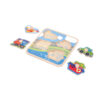 Montessori Wooden Learning Toys Cartoon Vehicle DEducational Wooden Peg Puzzles