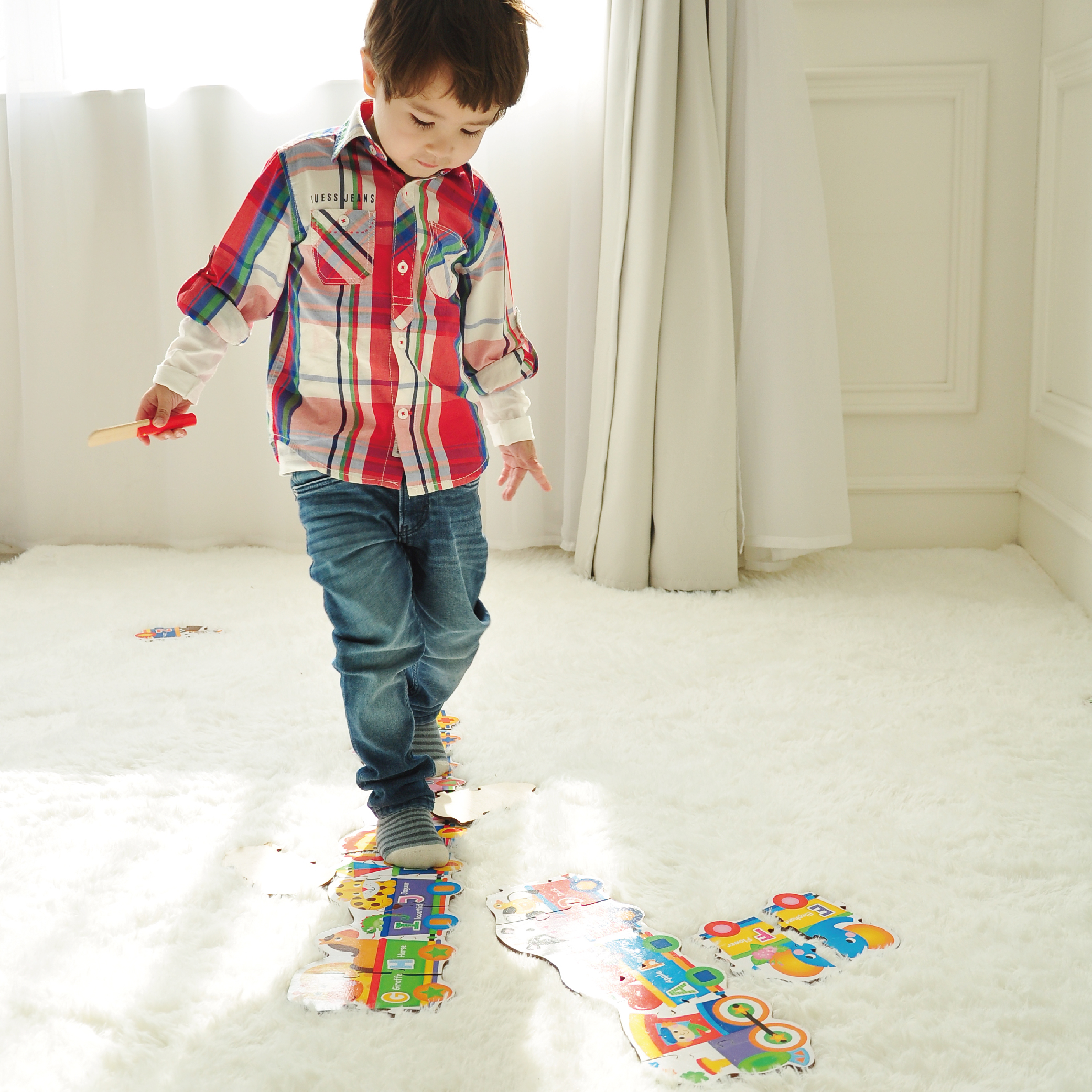 Wooden Educational Floor Plywood Paper Wood Puzzle Toy For Kids - Image 5