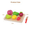 Manufacturers kitchen pretend play food cooking game cutting fruits wood cut toy  for children