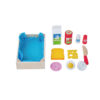 Wood Kitchen Toy Set Wooden Breakfast Cutting Pretend Play Food Educational Girls Toys
