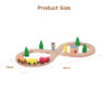 kids natural high quality educational wooden railway toy train set