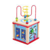 5 Pcs educational toys magnetic labyrinth string bead maze toy wooden activity cube