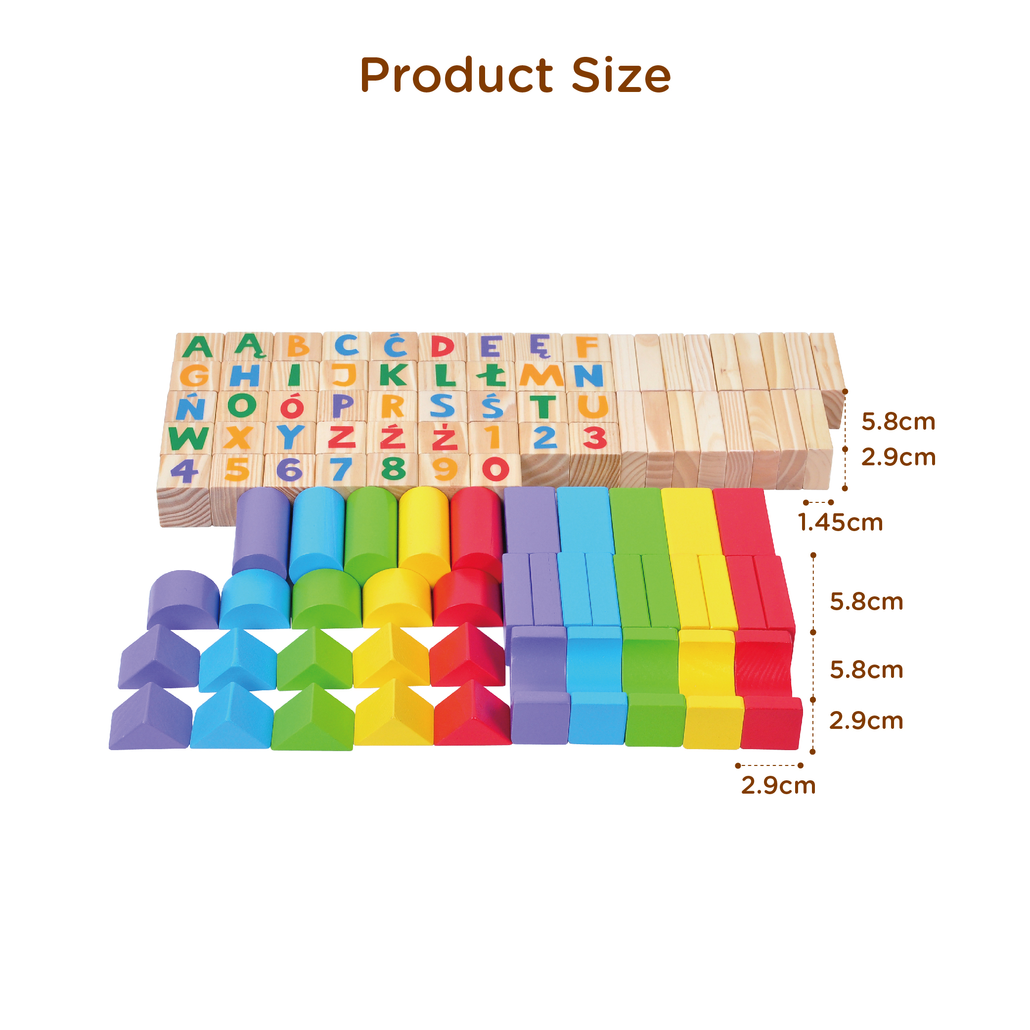Montessori educational wooden intelligent wooden cubes wood building blocks toy - Image 4