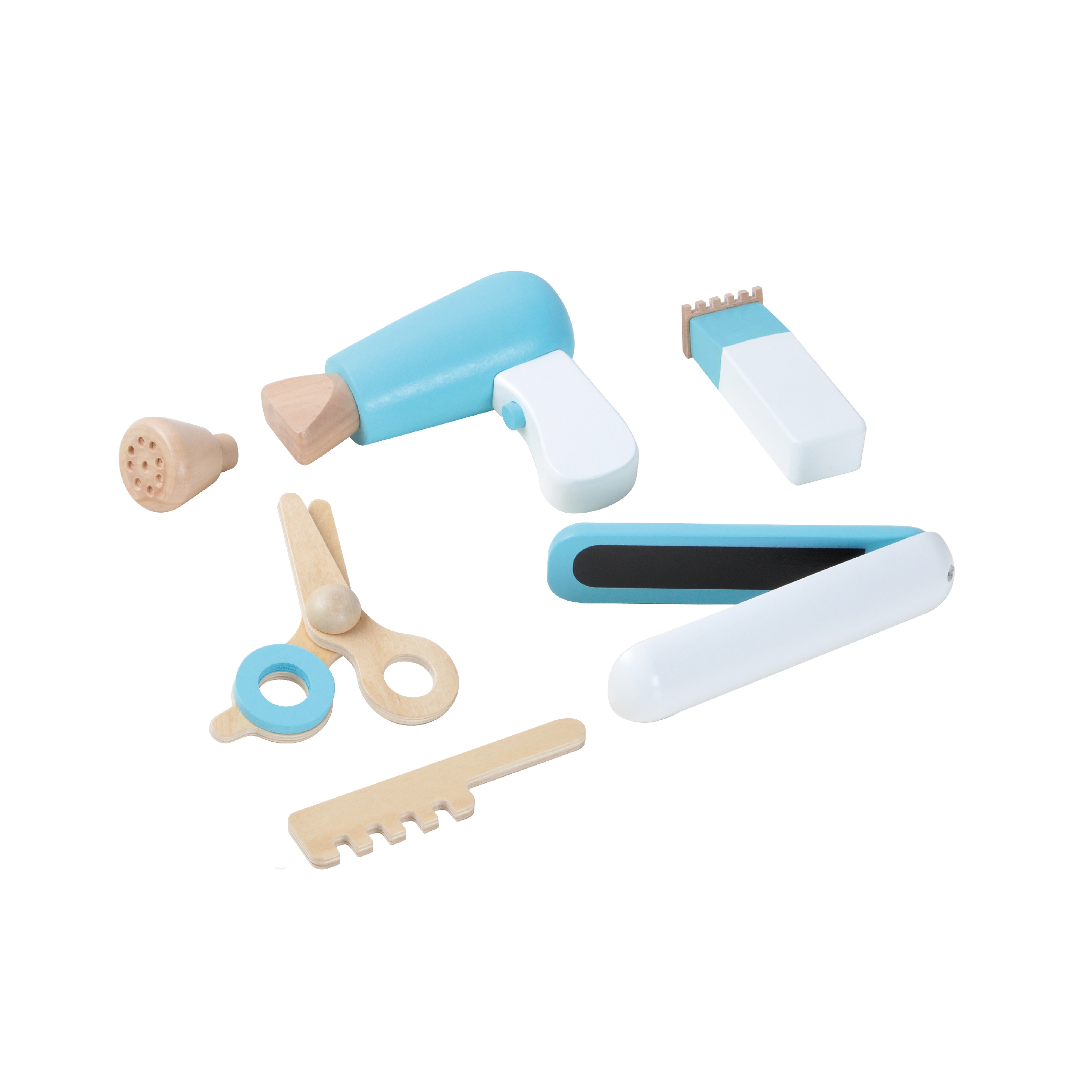 Hot educational toy wooden pretend play hair dressing toy make up set wooden make up toy for kids